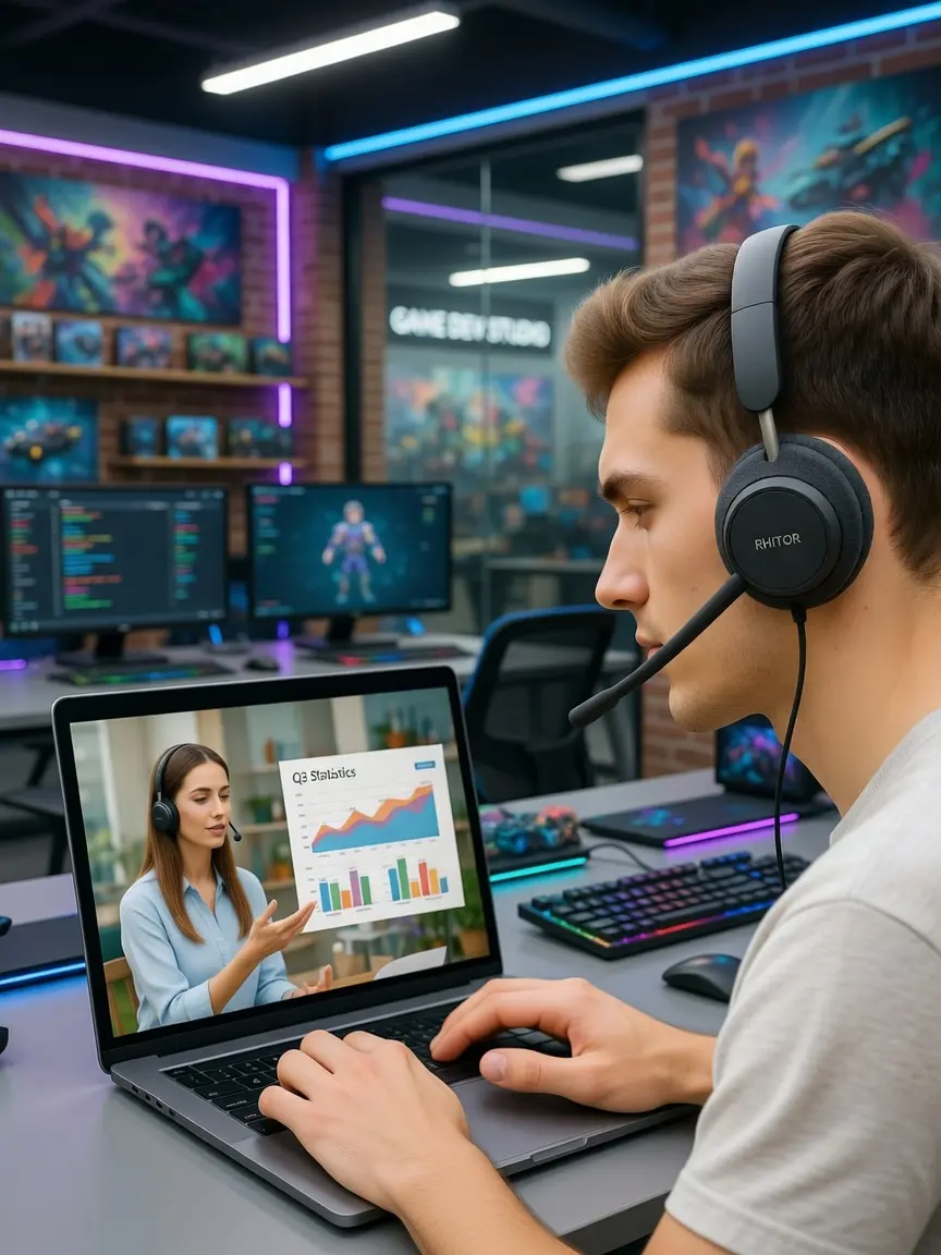 Гарнитура в рабочем сценарии OFFICE START 4220